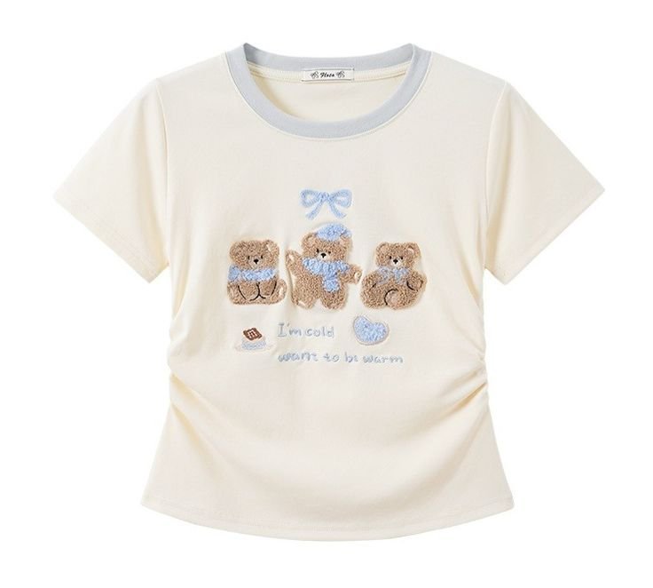 Kaos Teddy Cream