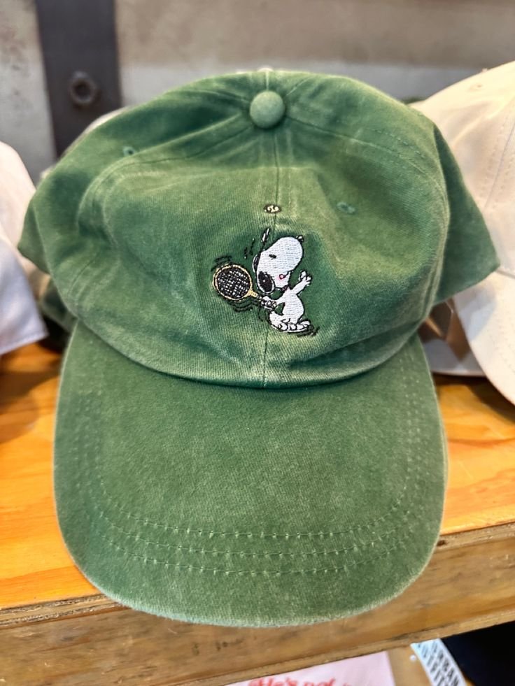 Topi Baseball Snoopy Hijau